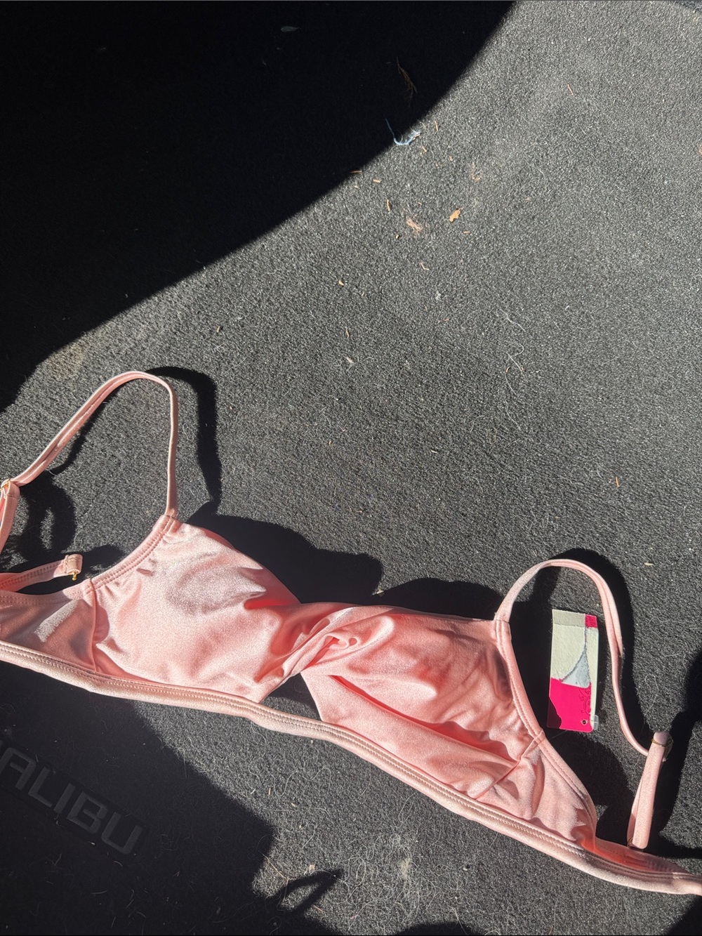 Women’s Soft Satin Bralette in Pink